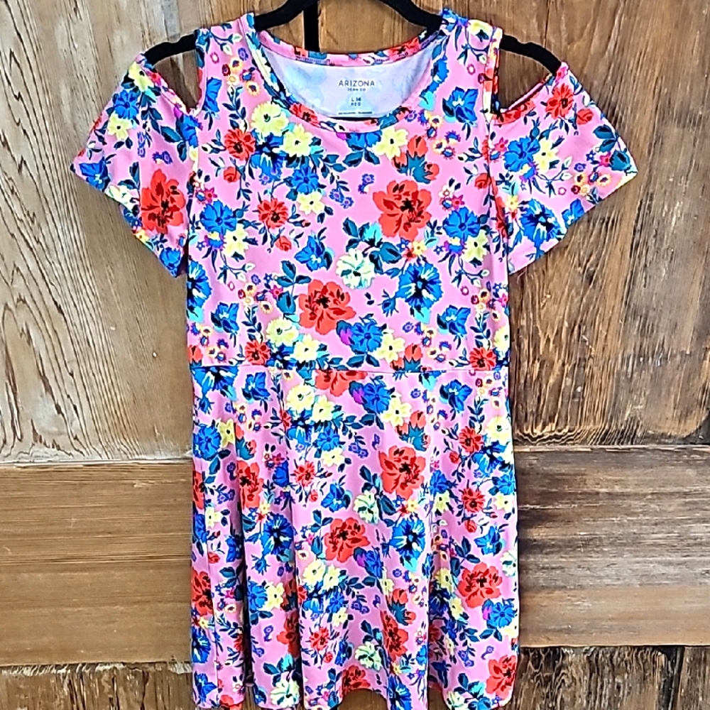 Arizona Jean Company Kids Floral Pink Dress